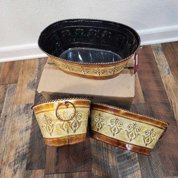 NESTED PLANTERS SET OF 3 - Picture 9 of 10